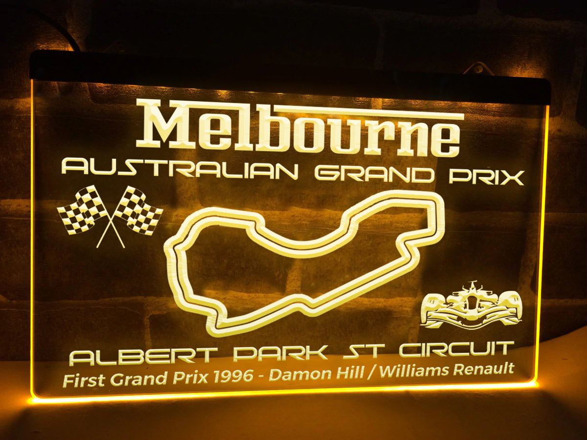 Australian Grand Prix Illuminated Sign