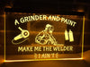 Grinder and Paint Illuminated Sign