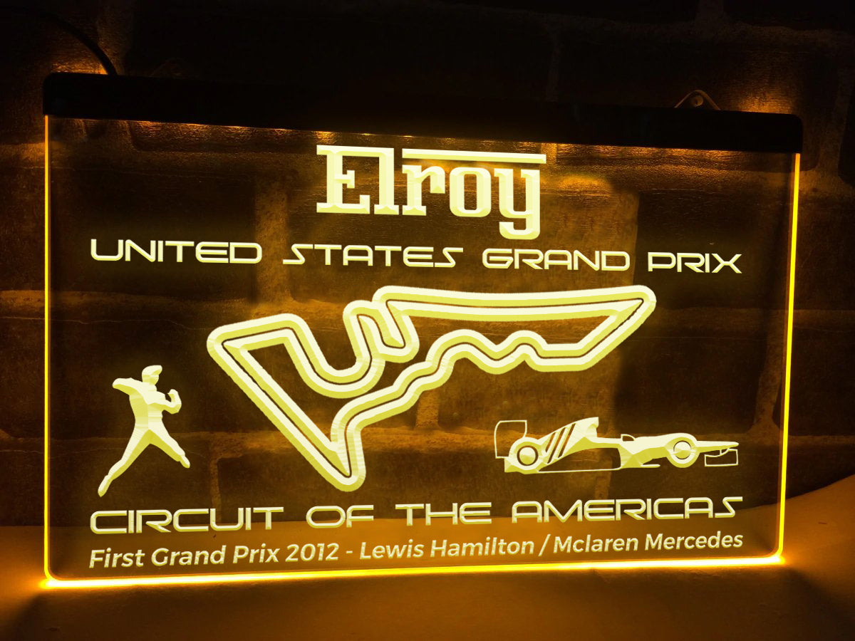 US Grand Prix Illuminated Sign