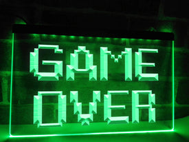 Game Over Illuminated Sign
