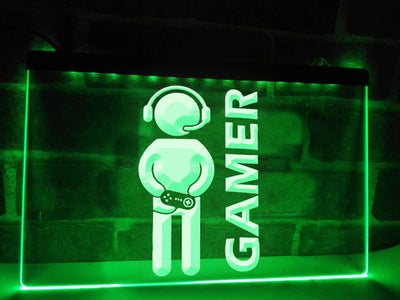Headset Gamer Illuminated Sign