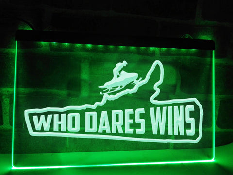Image of Who Dares Wins Illuminated Sign