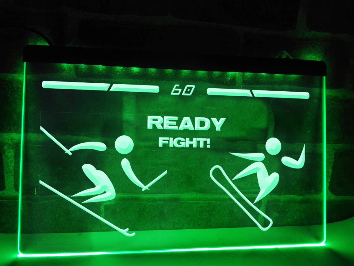 Slope Fighter Illuminated Sign