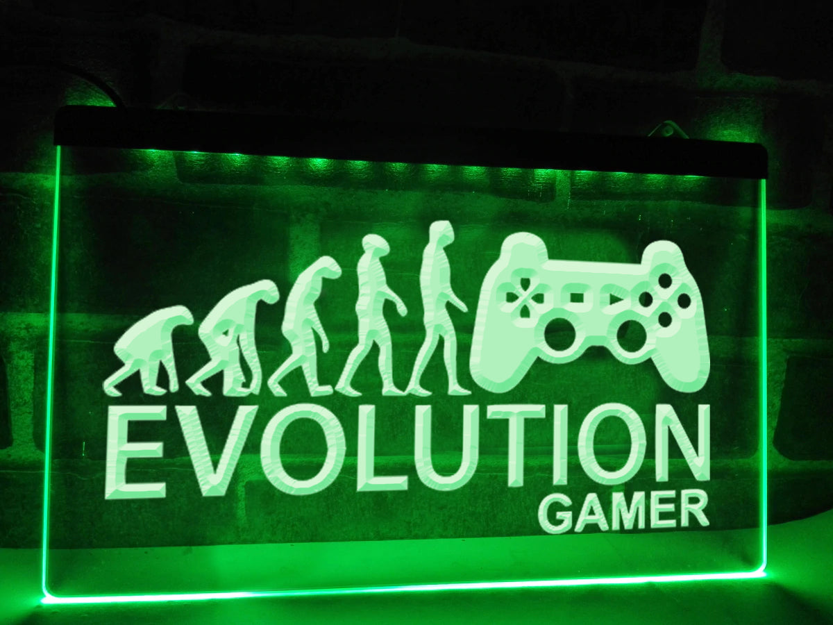 Evolution Gamer Illuminated Sign