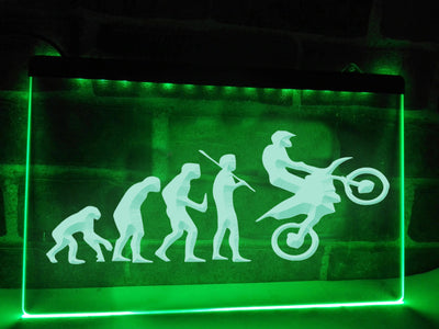 Motocross Evolution Illuminated Sign