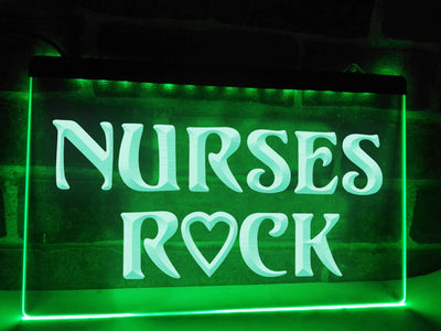 Nurses Rock Illuminated Sign