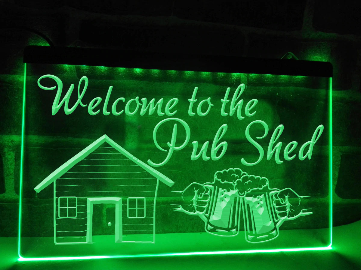 Pub Shed Illuminated Sign