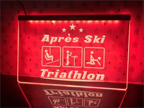 Après Ski Triathlon Illuminated Sign