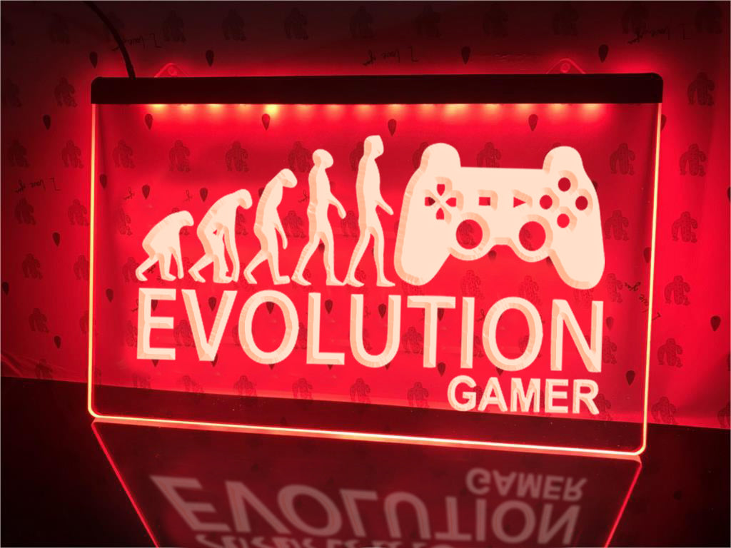 Evolution Gamer Illuminated Sign