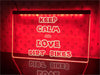 Keep Calm and Love Dirt Bikes Illuminated Sign