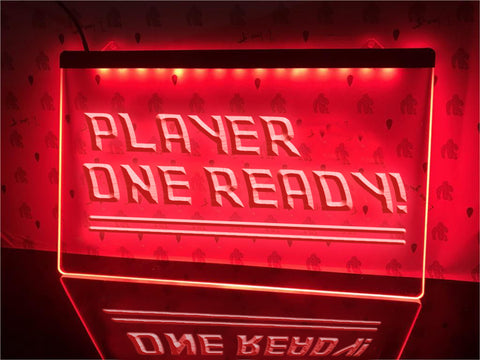 Image of Player One Ready Illuminated Sign