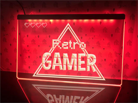 Image of Retro Gamer Illuminated Sign