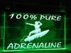 100% Pure Adrenaline Illuminated Sign