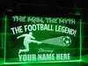 The Football Legend Personalized Illuminated Sign