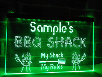 BBQ Shack Sign Green