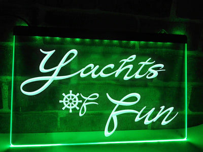 Yachts of Fun Illuminated Sign
