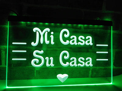 Mi Casa Su Casa Illuminated Sign