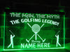 The Golfing Legend Personalized Illuminated Sign