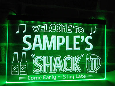 Welcome to My Shack Personalized Illuminated Sign