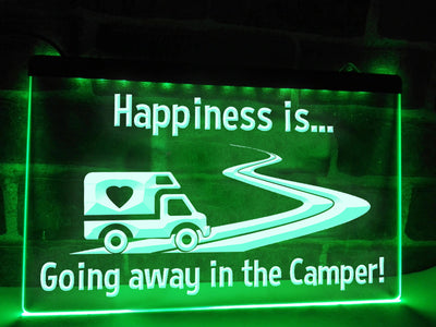 Going Away in the Camper Illuminated Sign