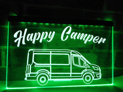Transit Happy Camper Illuminated Sign