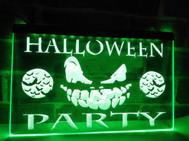 Halloween Party Illuminated Sign