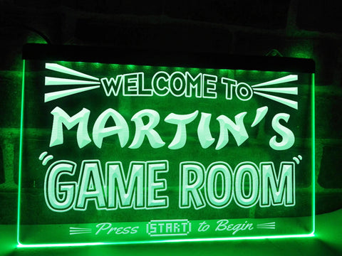 Welcome To My Game Room Personalized Illuminated Sign