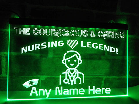 Image of Nursing Legend Personalized Illuminated Sign