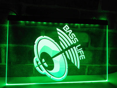Bass Life Illuminated Sign