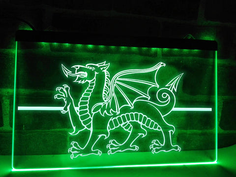 Image of Welsh Dragon Illuminated Sign