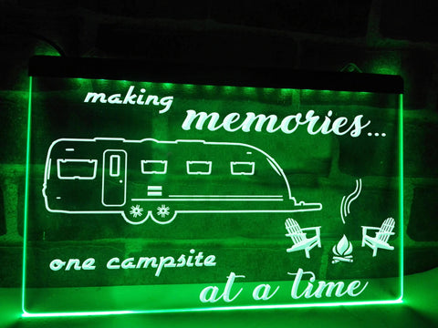 Image of Making Memories in Large Travel Trailer Illuminated Sign