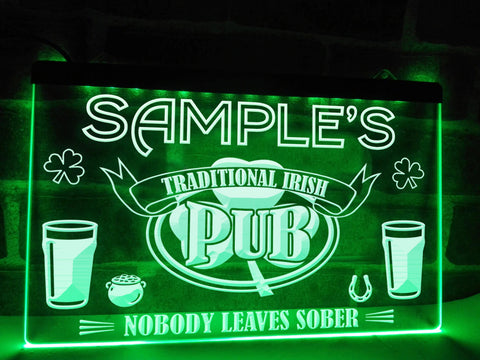 Image of Irish Pub neon sign green