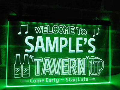 Welcome to My Tavern Personalized Illuminated Sign