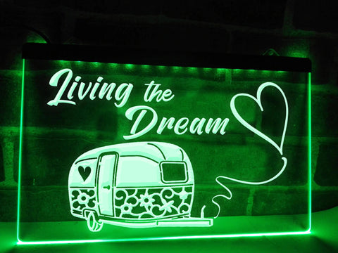 Living The Dream Illuminated Sign