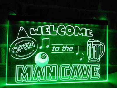 Welcome to the Man Cave Illuminated Sign