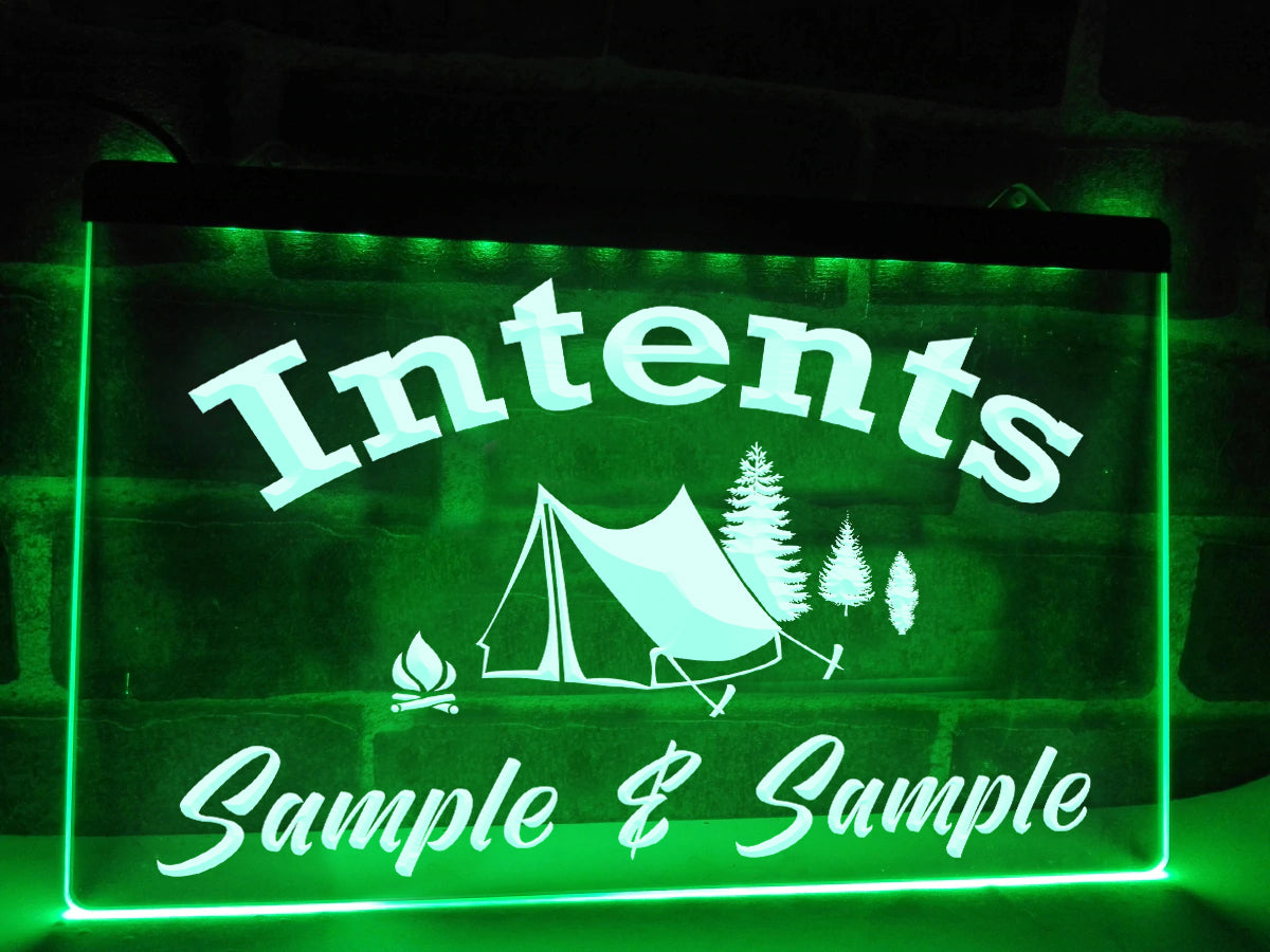 Intents Personalized Illuminated Sign