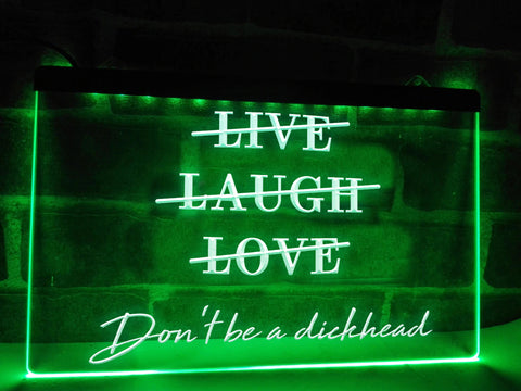 Image of Live Laugh Love Funny Illuminated Sign