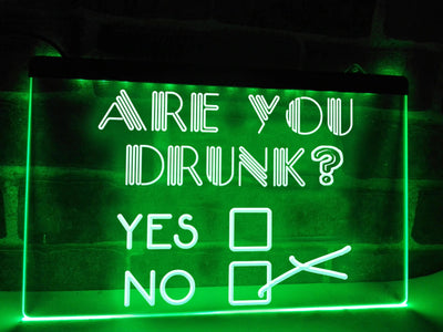 Are You Drunk Illuminated Bar Sign