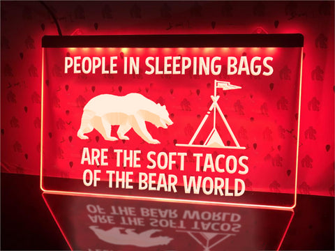 Image of Soft Tacos Funny Illuminated Sign
