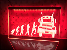 Trucker Evolution Illuminated Sign