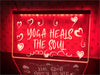 Yoga Heals the Soul Illuminated Sign