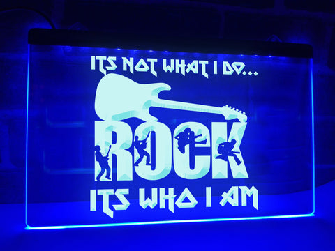 Image of Rock, It's Who I Am Illuminated Sign