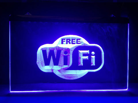 Image of Free WiFi Illuminated Sign