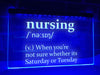 Nursing Definition Illuminated Sign