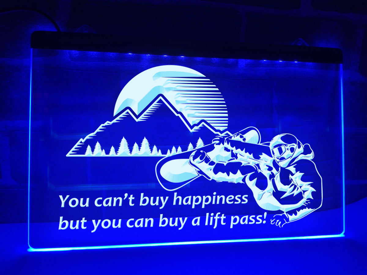 You Can't Buy Happiness Illuminated Sign