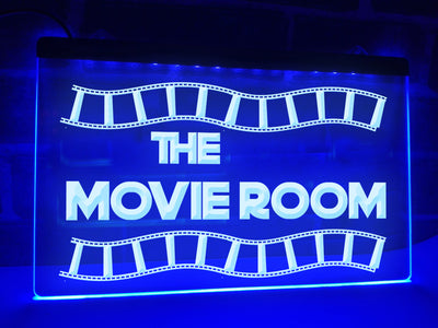 Movie Room Illuminated Sign