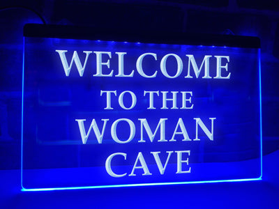 Woman Cave Illuminated Sign