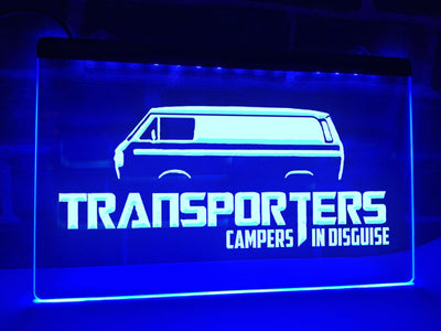 Transporters Campers in Disguise Illuminated Sign