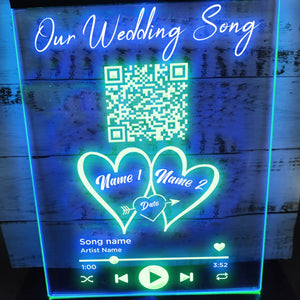 Our Wedding Song Personalized LED Neon Sign