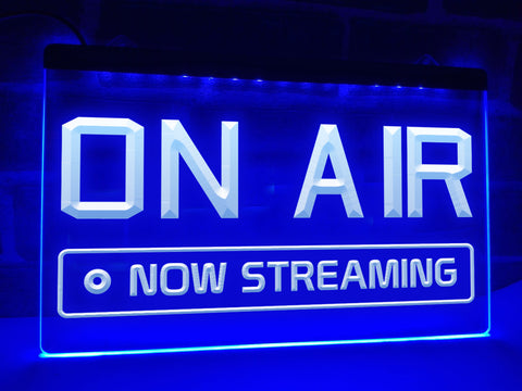 Image of On Air Now Streaming Illuminated Sign